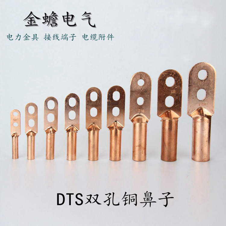 雙孔銅鼻子 雙孔銅線鼻子尺寸